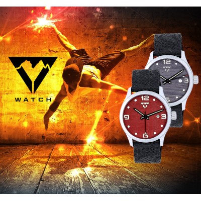 Montre automatique CLASSIC'AUTO Sycomore rouge